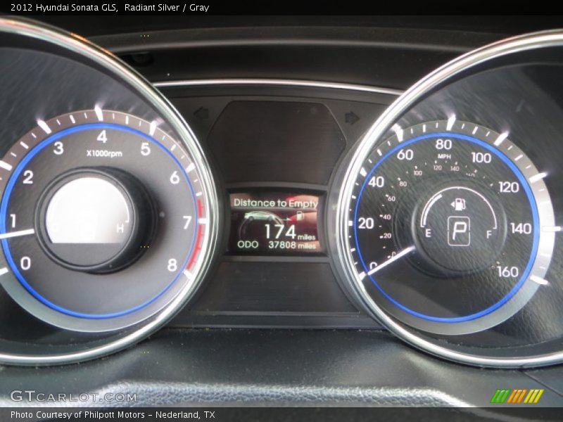 Radiant Silver / Gray 2012 Hyundai Sonata GLS