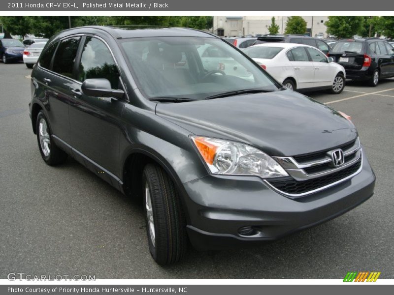 Polished Metal Metallic / Black 2011 Honda CR-V EX-L