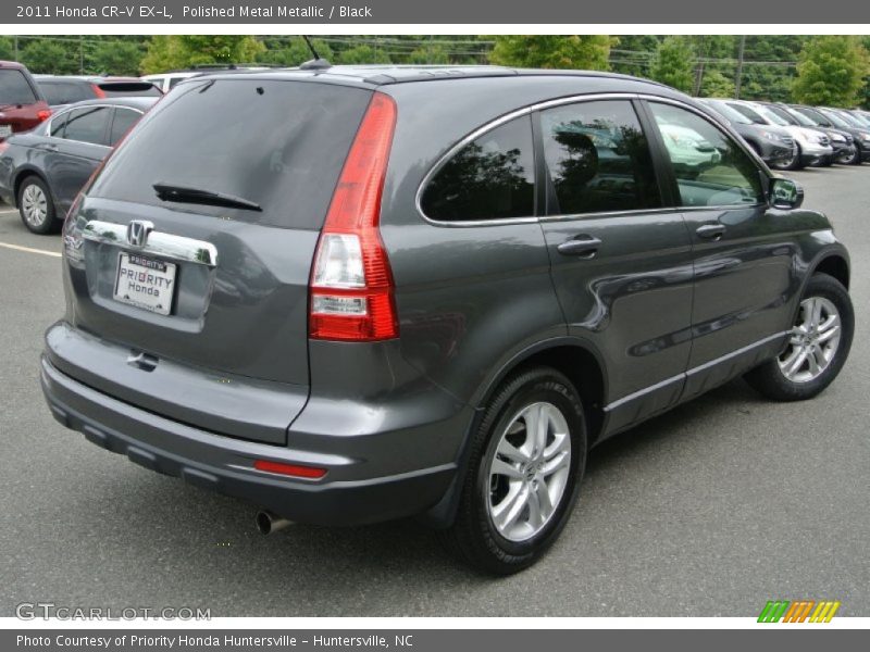 Polished Metal Metallic / Black 2011 Honda CR-V EX-L