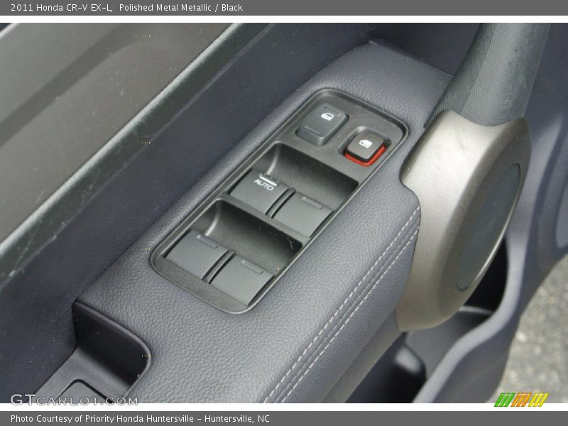 Polished Metal Metallic / Black 2011 Honda CR-V EX-L