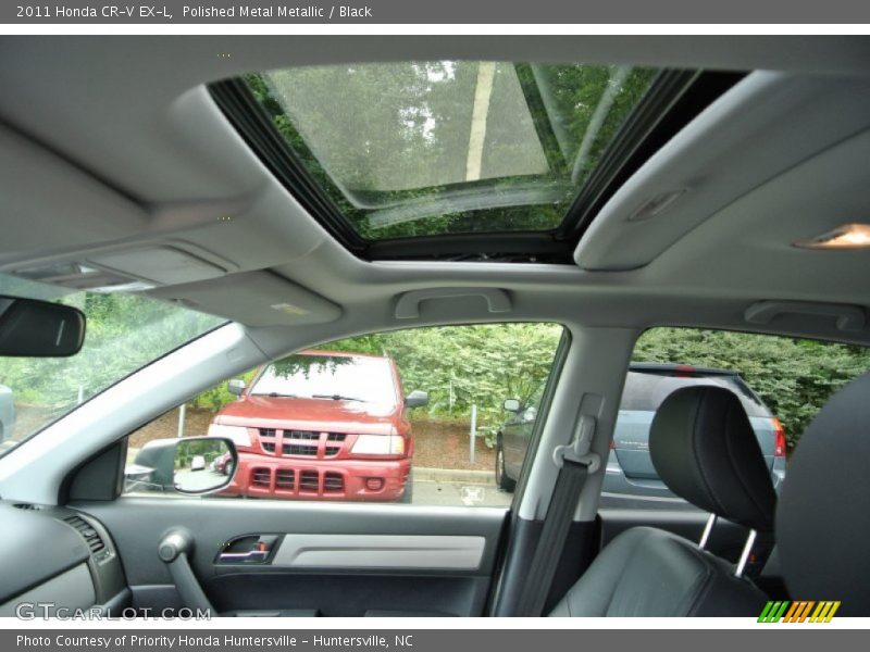 Polished Metal Metallic / Black 2011 Honda CR-V EX-L