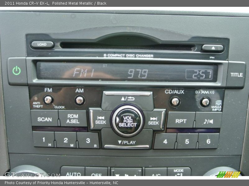 Polished Metal Metallic / Black 2011 Honda CR-V EX-L