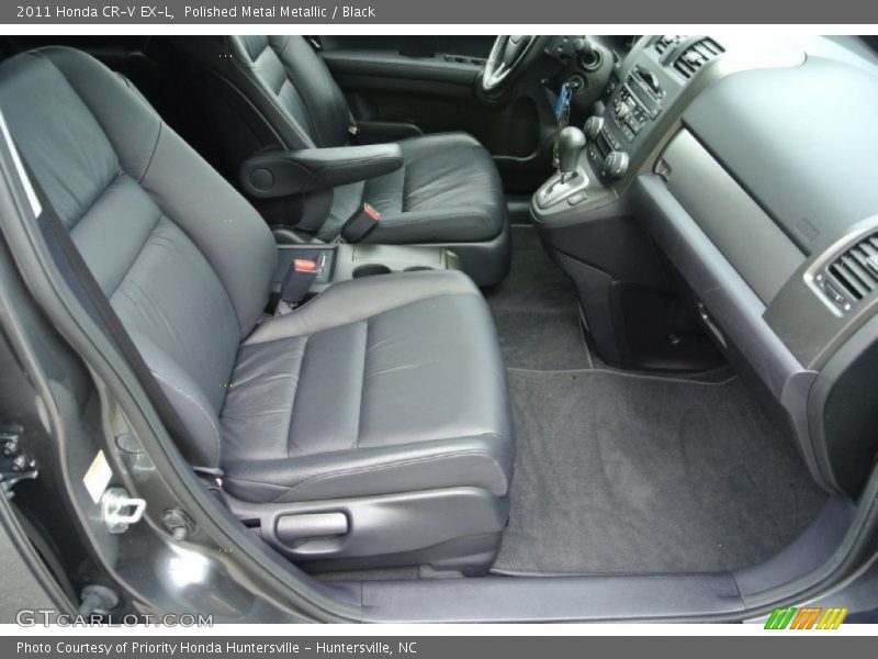 Polished Metal Metallic / Black 2011 Honda CR-V EX-L