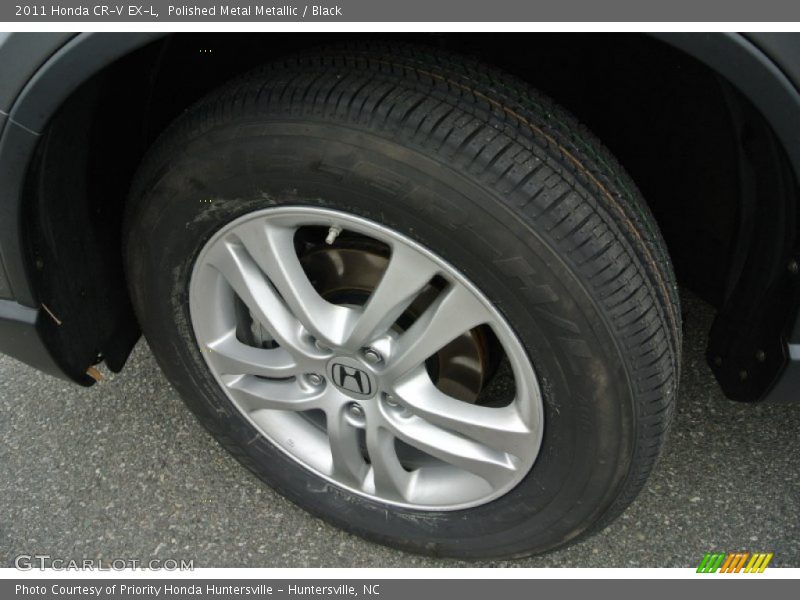 Polished Metal Metallic / Black 2011 Honda CR-V EX-L