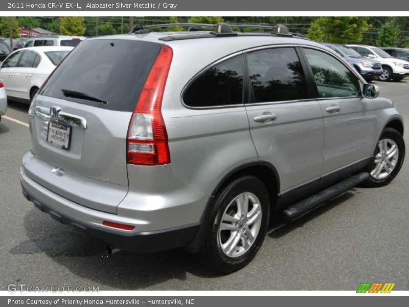 Alabaster Silver Metallic / Gray 2011 Honda CR-V EX-L