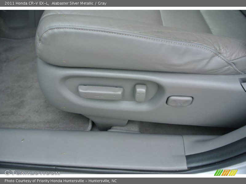 Alabaster Silver Metallic / Gray 2011 Honda CR-V EX-L