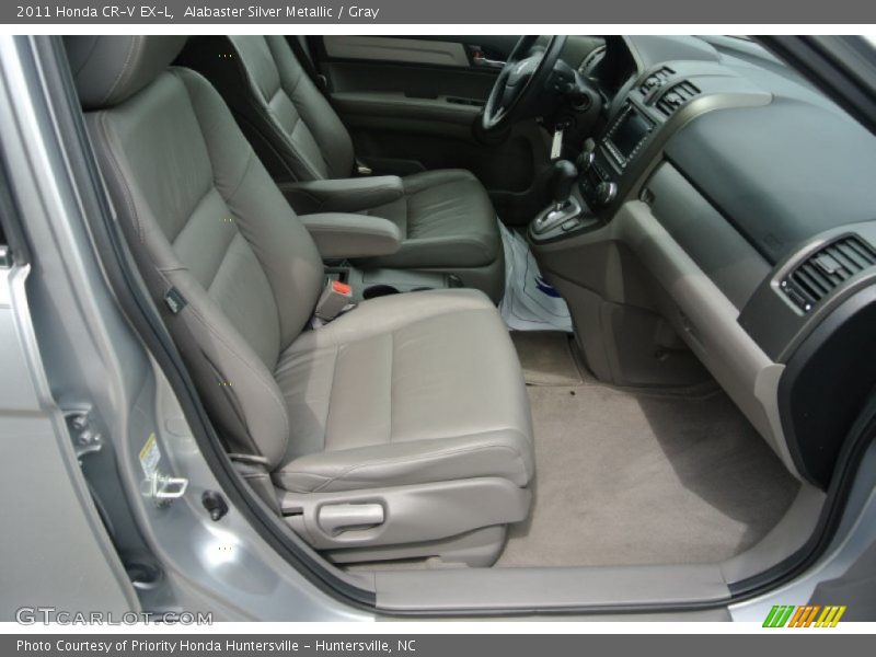 Alabaster Silver Metallic / Gray 2011 Honda CR-V EX-L