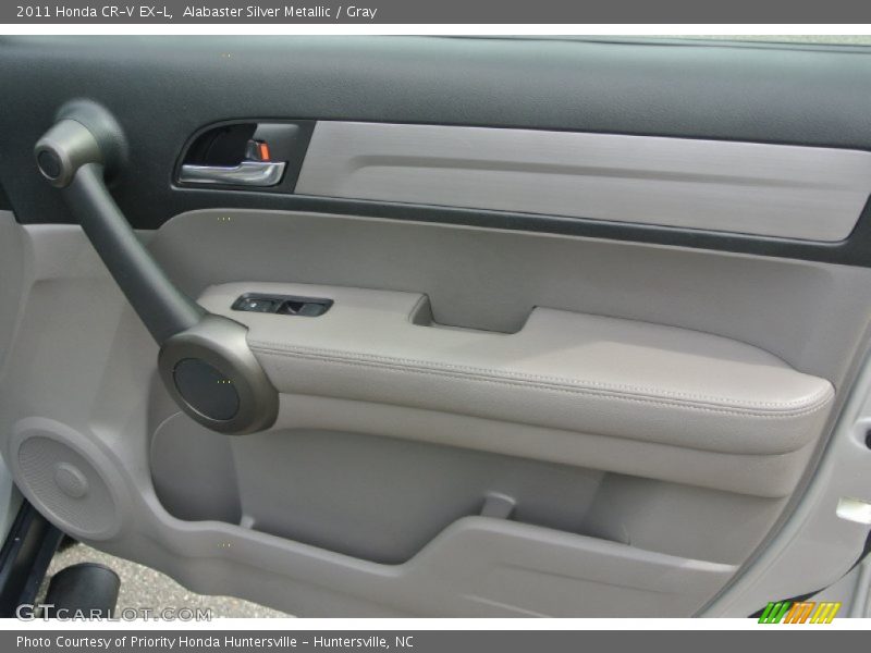 Alabaster Silver Metallic / Gray 2011 Honda CR-V EX-L