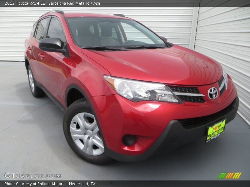 Barcelona Red Metallic / Ash 2013 Toyota RAV4 LE