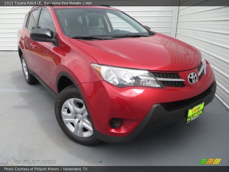 Barcelona Red Metallic / Ash 2013 Toyota RAV4 LE