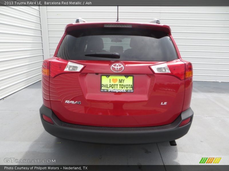 Barcelona Red Metallic / Ash 2013 Toyota RAV4 LE