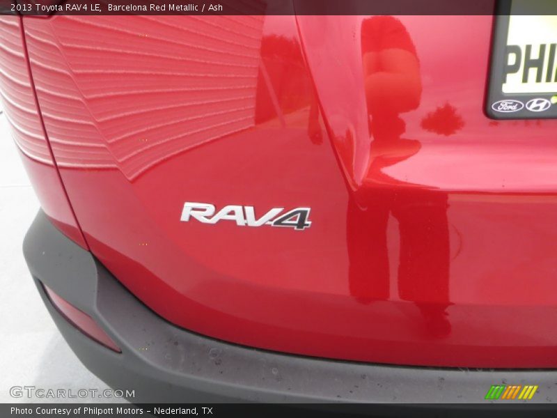 Barcelona Red Metallic / Ash 2013 Toyota RAV4 LE