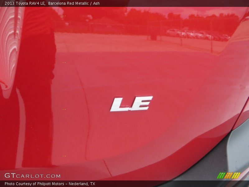 Barcelona Red Metallic / Ash 2013 Toyota RAV4 LE