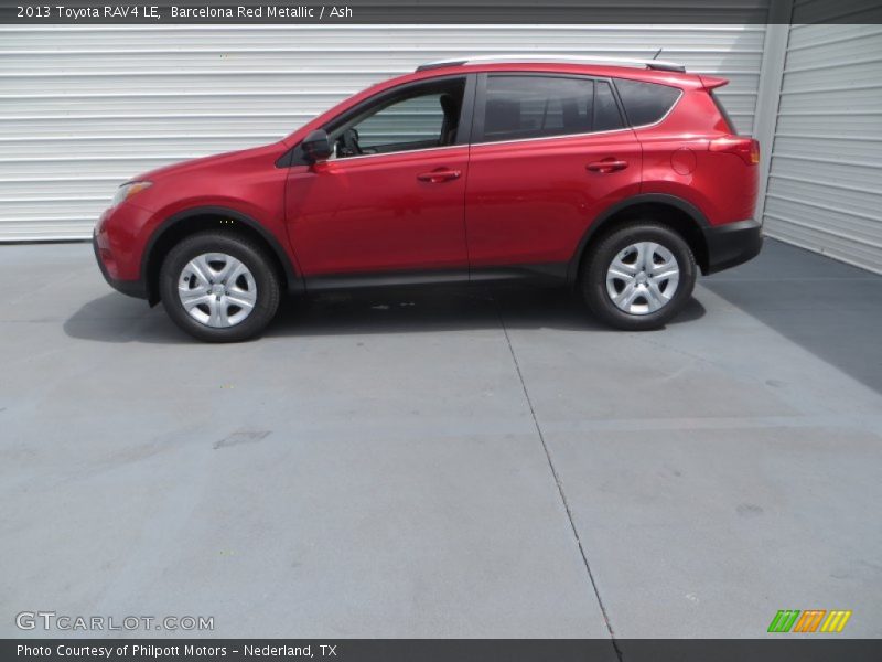 Barcelona Red Metallic / Ash 2013 Toyota RAV4 LE