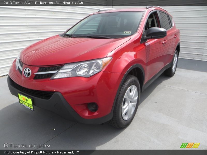 Barcelona Red Metallic / Ash 2013 Toyota RAV4 LE