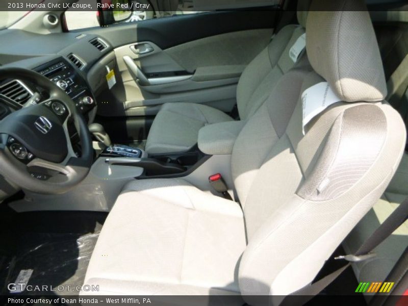 Rallye Red / Gray 2013 Honda Civic LX Coupe