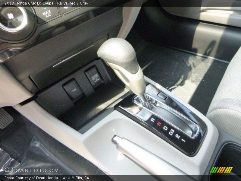 Rallye Red / Gray 2013 Honda Civic LX Coupe