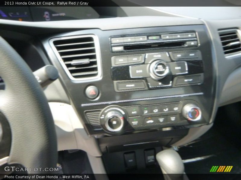 Rallye Red / Gray 2013 Honda Civic LX Coupe