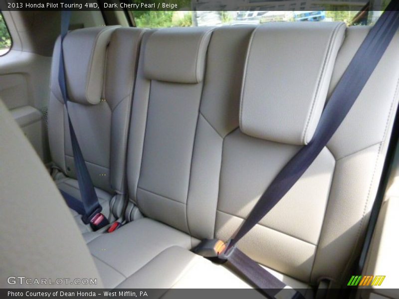 Dark Cherry Pearl / Beige 2013 Honda Pilot Touring 4WD