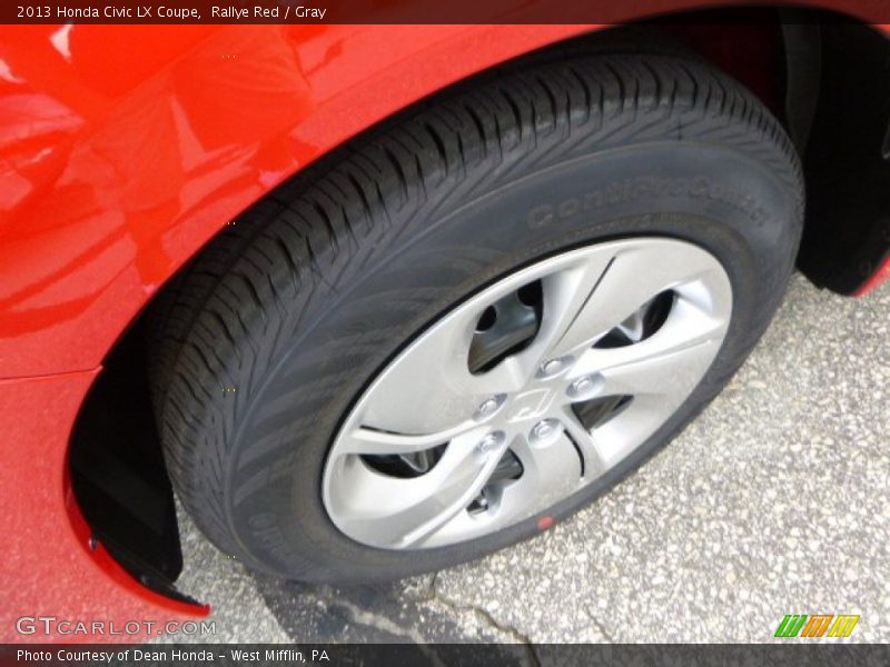 Rallye Red / Gray 2013 Honda Civic LX Coupe
