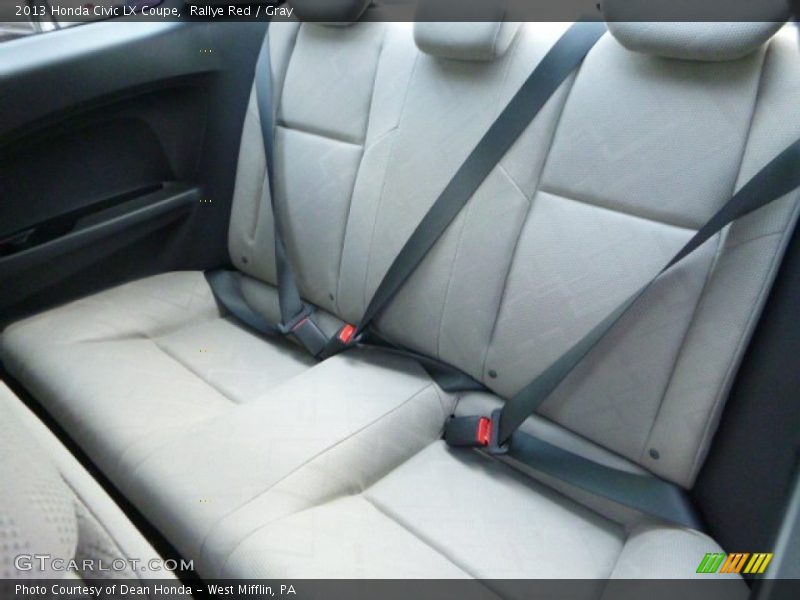 Rallye Red / Gray 2013 Honda Civic LX Coupe