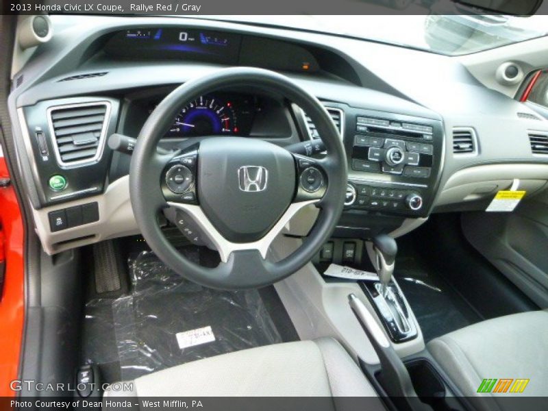  2013 Civic LX Coupe Gray Interior