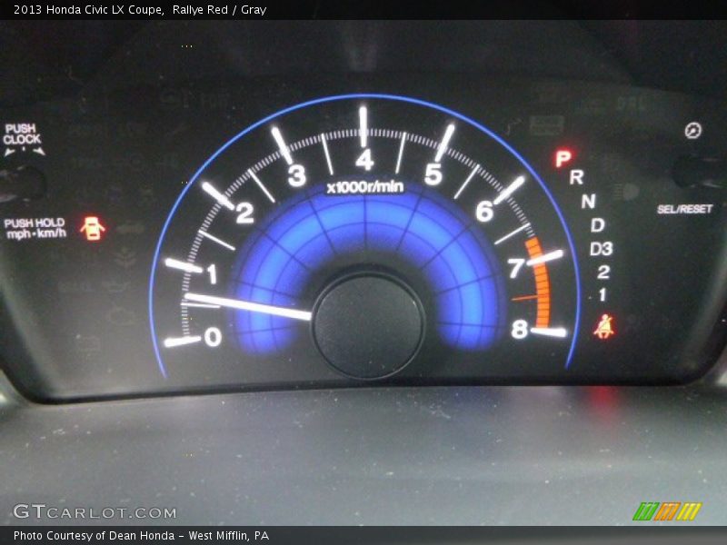 Rallye Red / Gray 2013 Honda Civic LX Coupe