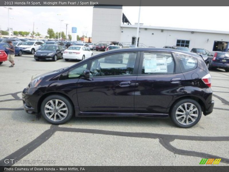 Midnight Plum Pearl / Sport Black 2013 Honda Fit Sport