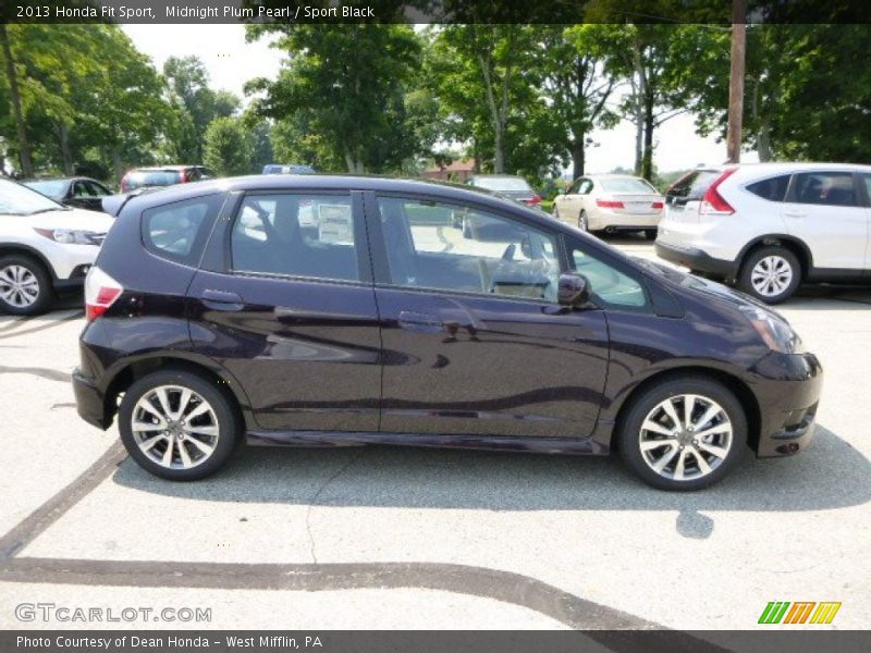 Midnight Plum Pearl / Sport Black 2013 Honda Fit Sport