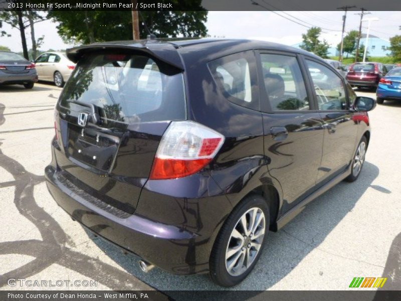 Midnight Plum Pearl / Sport Black 2013 Honda Fit Sport
