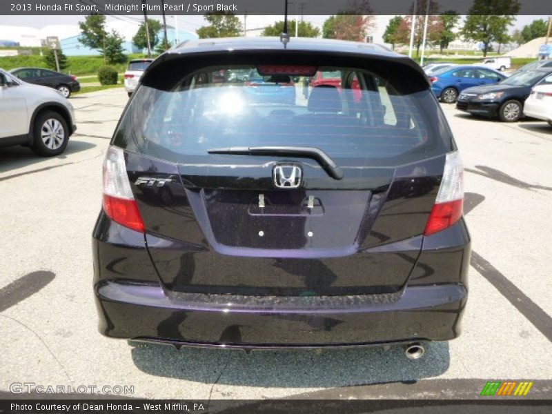 Midnight Plum Pearl / Sport Black 2013 Honda Fit Sport