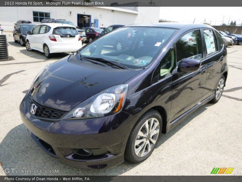Midnight Plum Pearl / Sport Black 2013 Honda Fit Sport