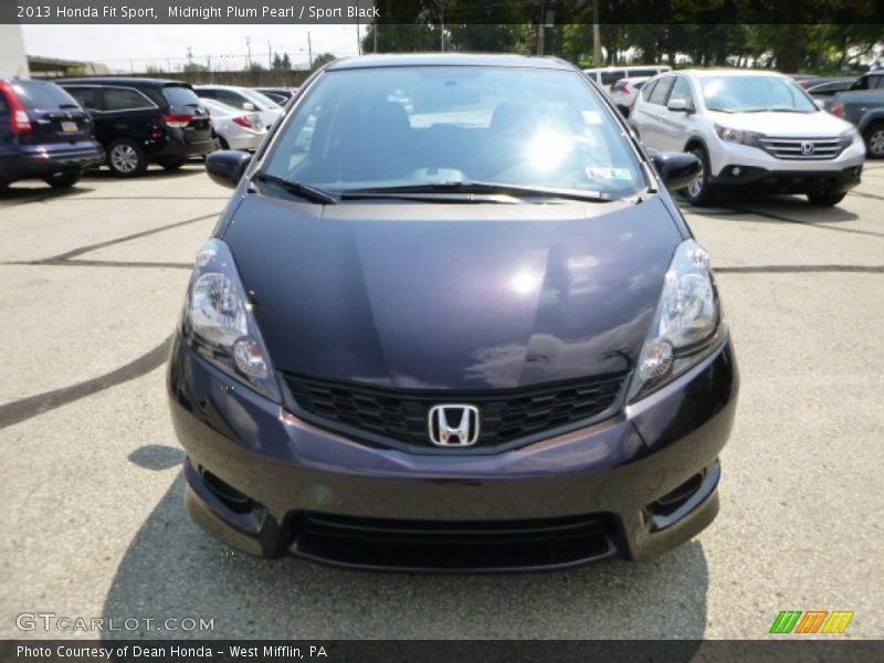 Midnight Plum Pearl / Sport Black 2013 Honda Fit Sport