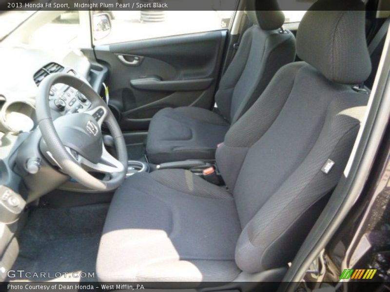 Midnight Plum Pearl / Sport Black 2013 Honda Fit Sport