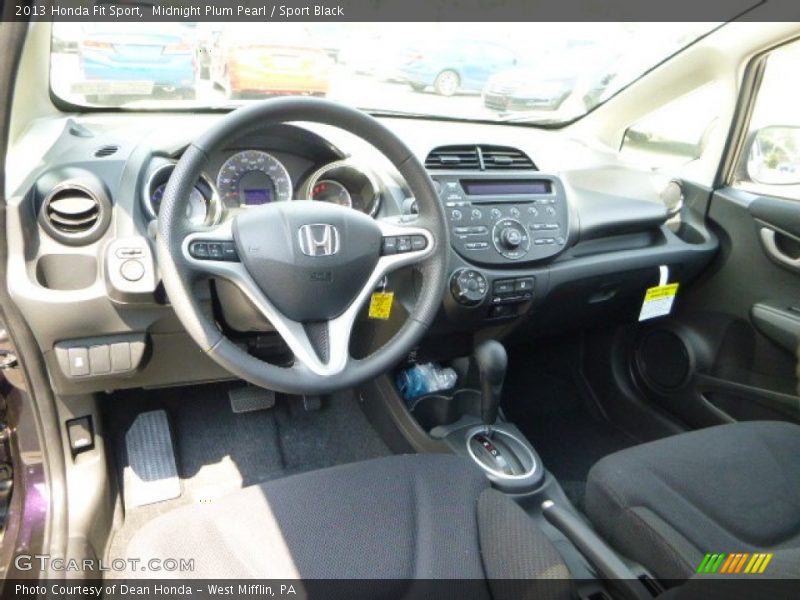 Midnight Plum Pearl / Sport Black 2013 Honda Fit Sport