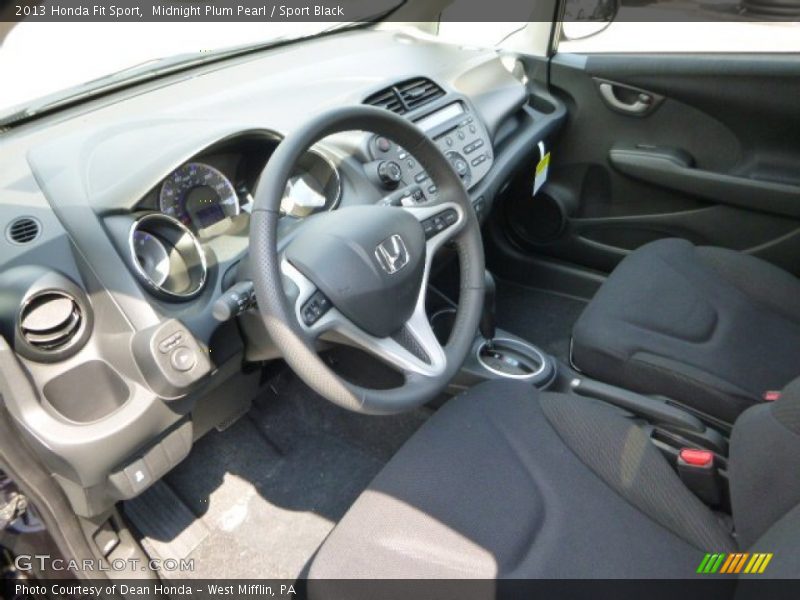 Midnight Plum Pearl / Sport Black 2013 Honda Fit Sport