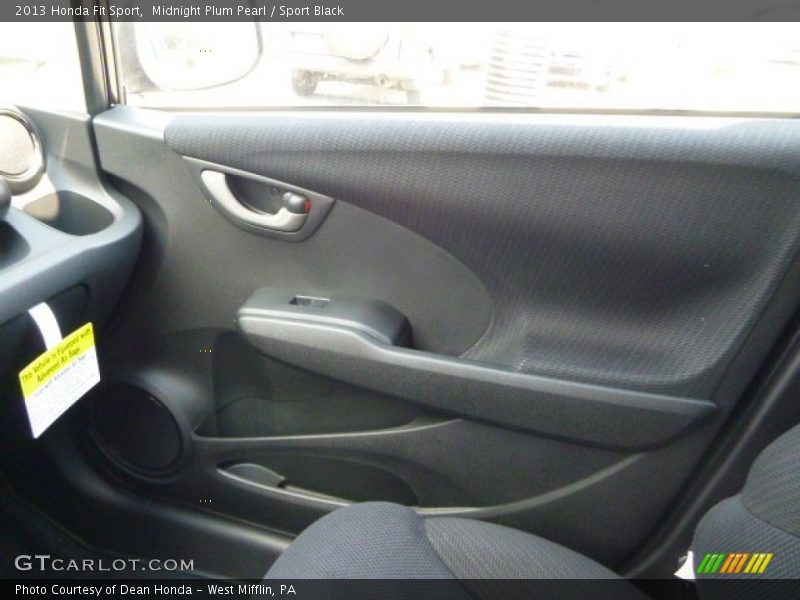 Midnight Plum Pearl / Sport Black 2013 Honda Fit Sport