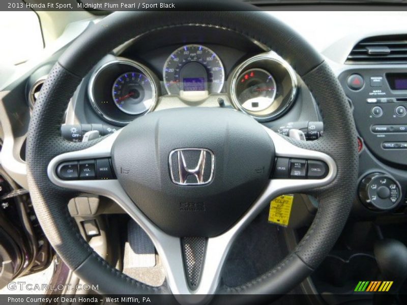 Midnight Plum Pearl / Sport Black 2013 Honda Fit Sport