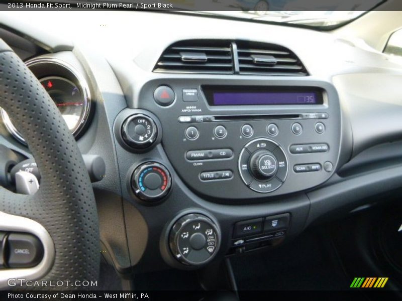 Midnight Plum Pearl / Sport Black 2013 Honda Fit Sport