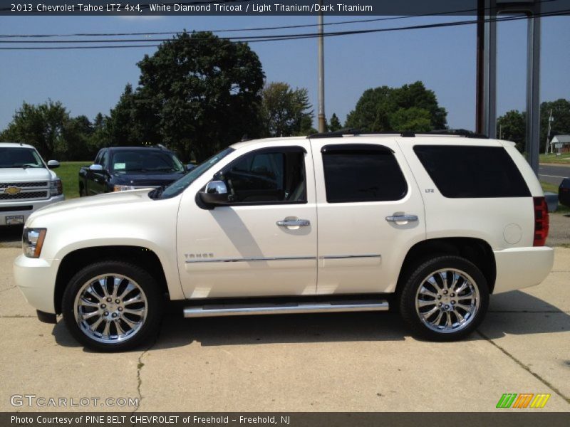 White Diamond Tricoat / Light Titanium/Dark Titanium 2013 Chevrolet Tahoe LTZ 4x4