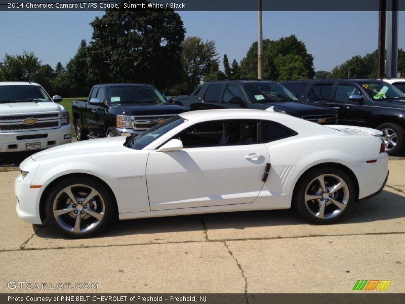 Summit White / Black 2014 Chevrolet Camaro LT/RS Coupe
