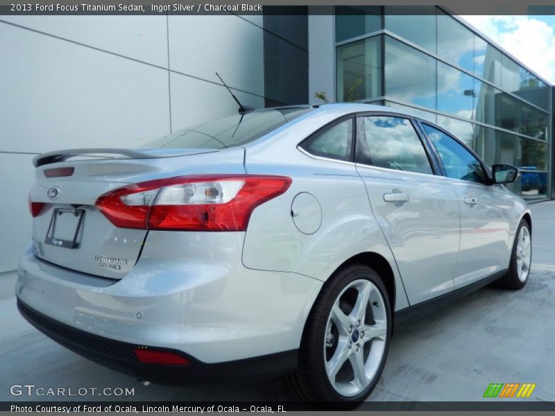 Ingot Silver / Charcoal Black 2013 Ford Focus Titanium Sedan