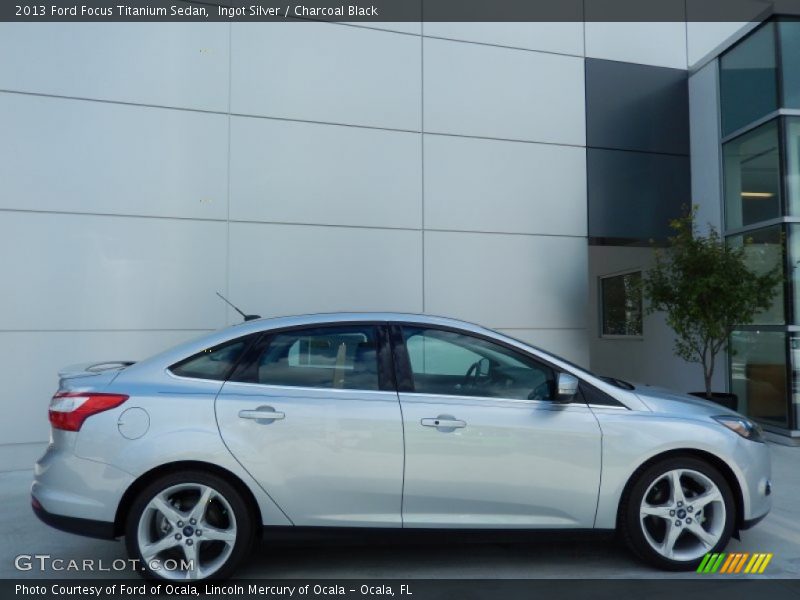 Ingot Silver / Charcoal Black 2013 Ford Focus Titanium Sedan