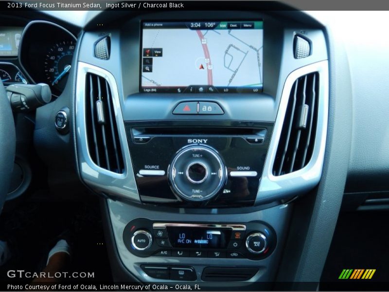 Ingot Silver / Charcoal Black 2013 Ford Focus Titanium Sedan