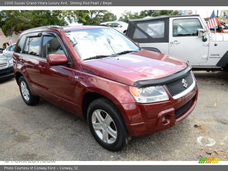 Shining Red Pearl / Beige 2006 Suzuki Grand Vitara Luxury 4x4