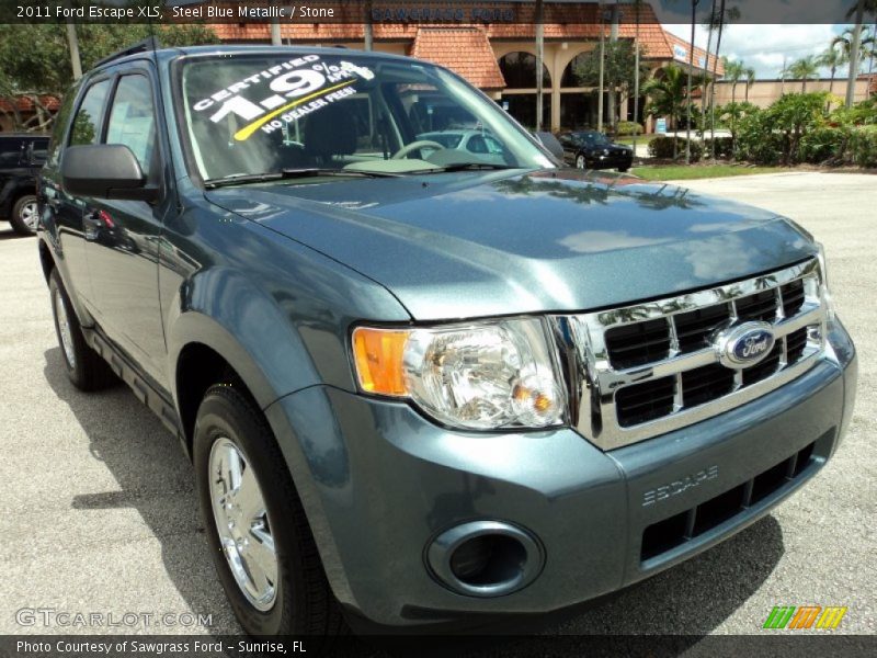 Steel Blue Metallic / Stone 2011 Ford Escape XLS