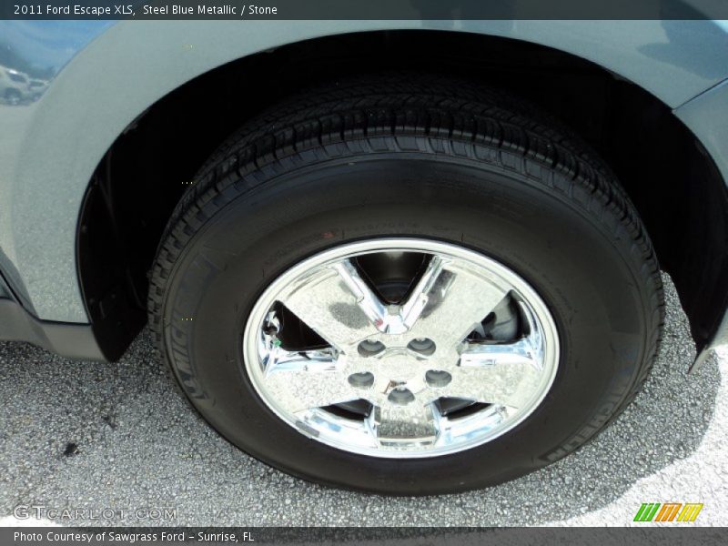 Steel Blue Metallic / Stone 2011 Ford Escape XLS