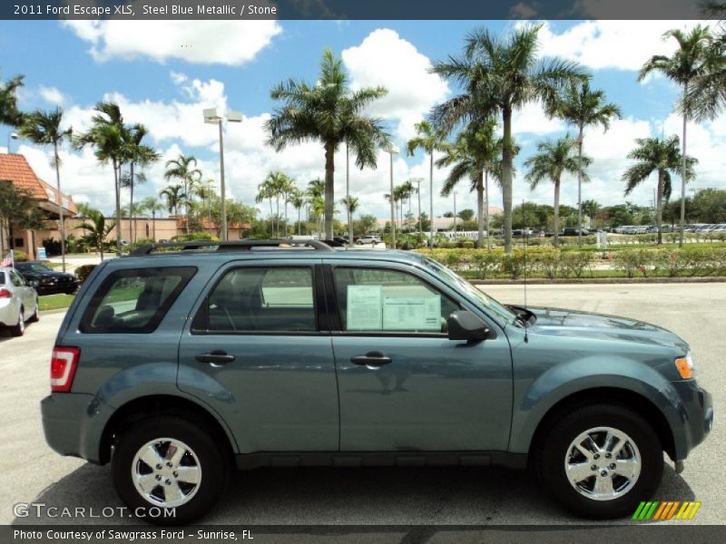 Steel Blue Metallic / Stone 2011 Ford Escape XLS