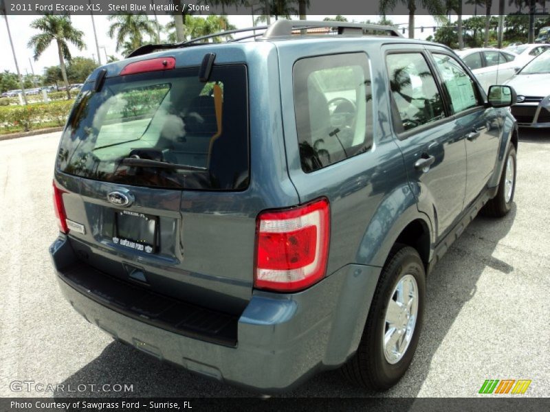 Steel Blue Metallic / Stone 2011 Ford Escape XLS
