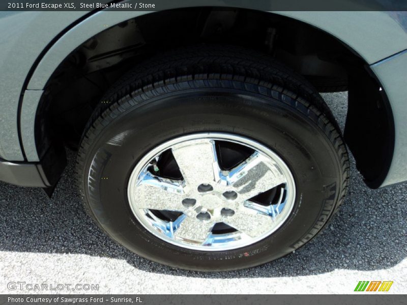 Steel Blue Metallic / Stone 2011 Ford Escape XLS